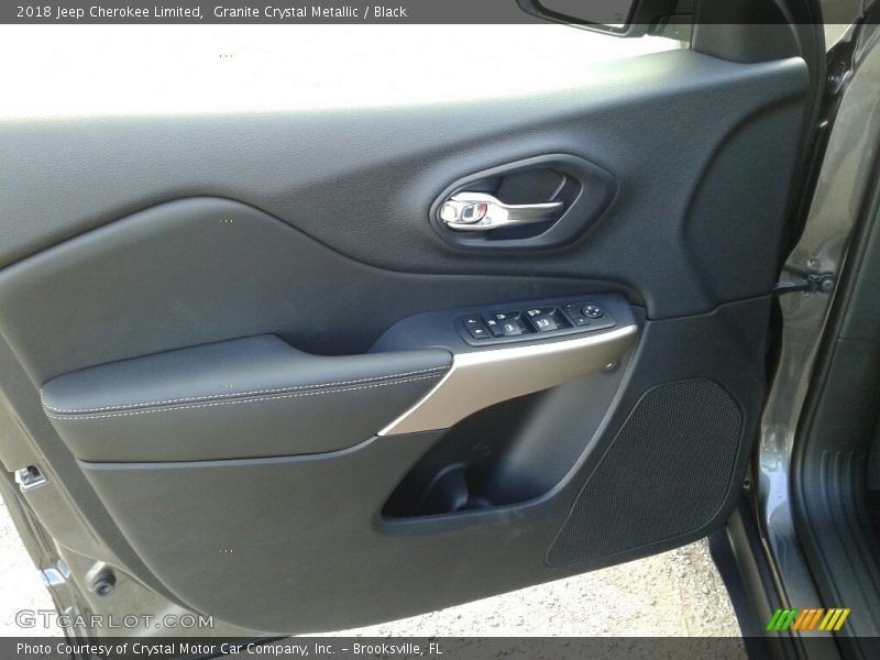 Granite Crystal Metallic / Black 2018 Jeep Cherokee Limited