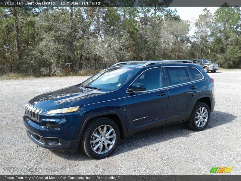 Patriot Blue Pearl / Black 2018 Jeep Cherokee Limited