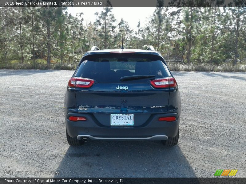 Patriot Blue Pearl / Black 2018 Jeep Cherokee Limited