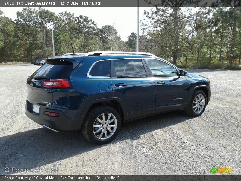 Patriot Blue Pearl / Black 2018 Jeep Cherokee Limited