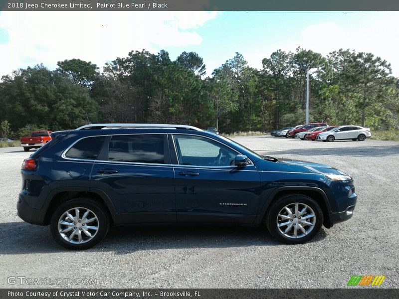 Patriot Blue Pearl / Black 2018 Jeep Cherokee Limited