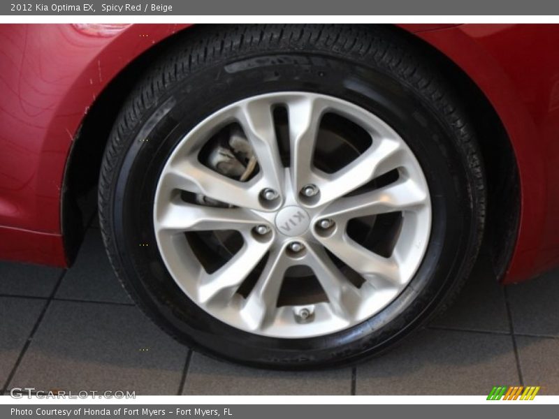 Spicy Red / Beige 2012 Kia Optima EX