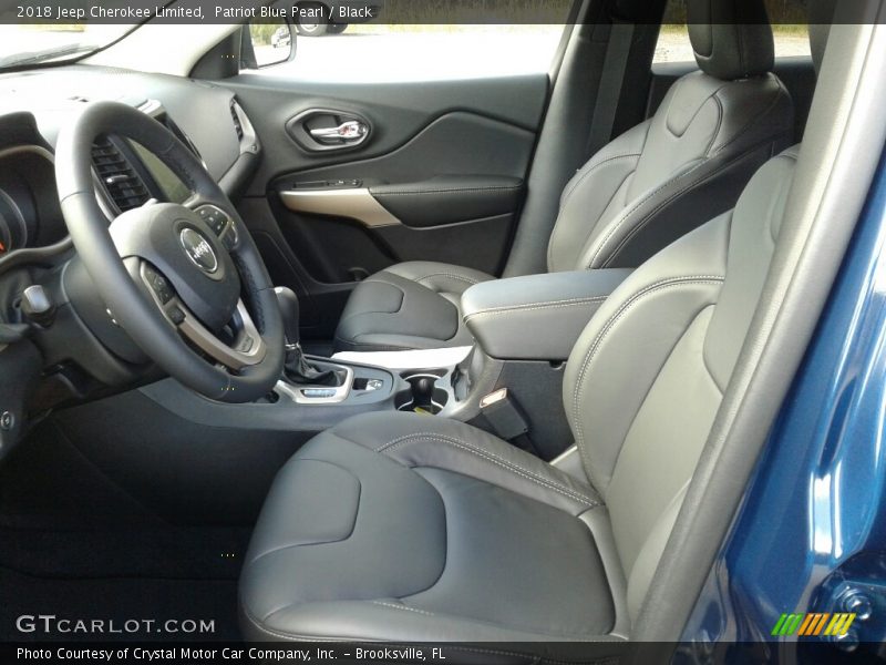 Patriot Blue Pearl / Black 2018 Jeep Cherokee Limited
