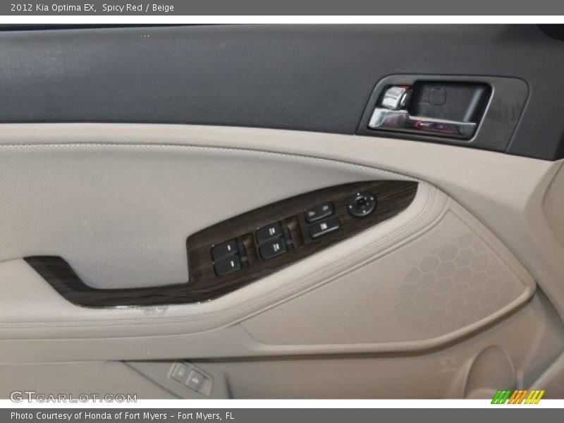 Spicy Red / Beige 2012 Kia Optima EX