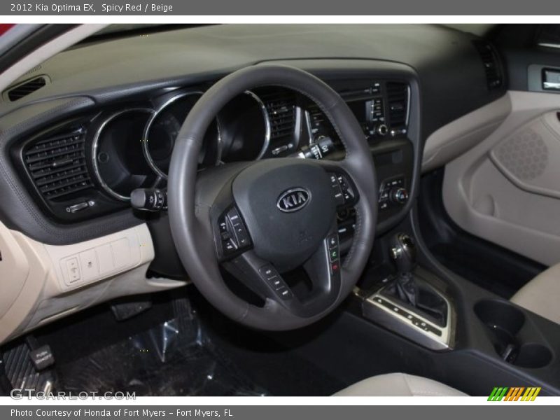 Spicy Red / Beige 2012 Kia Optima EX