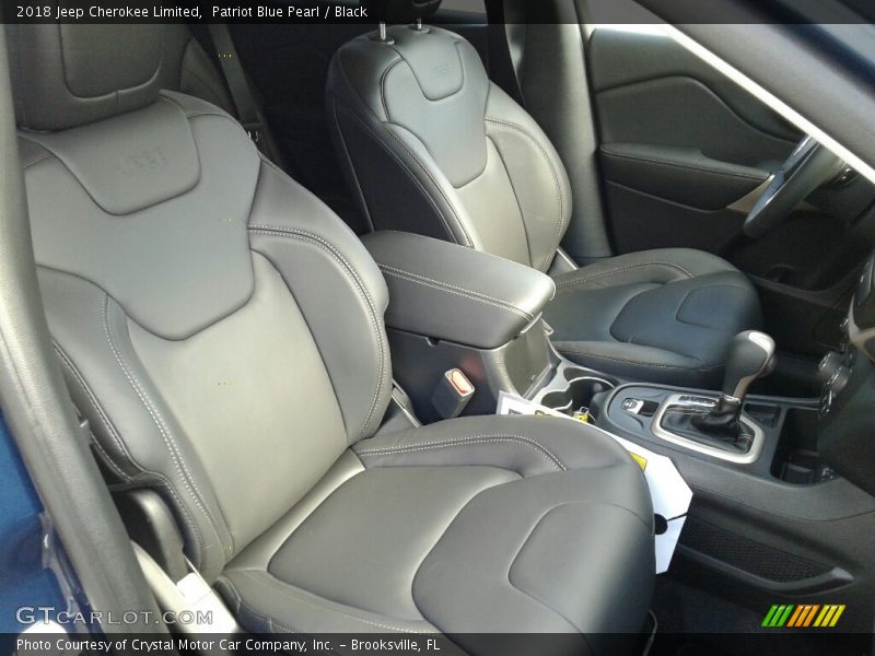 Patriot Blue Pearl / Black 2018 Jeep Cherokee Limited