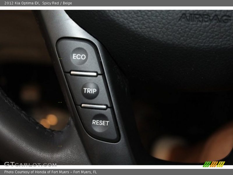 Spicy Red / Beige 2012 Kia Optima EX