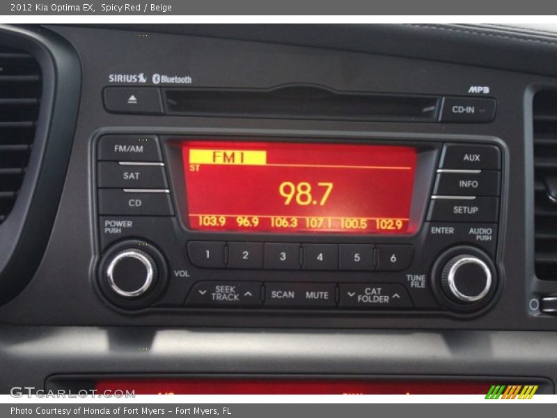 Spicy Red / Beige 2012 Kia Optima EX