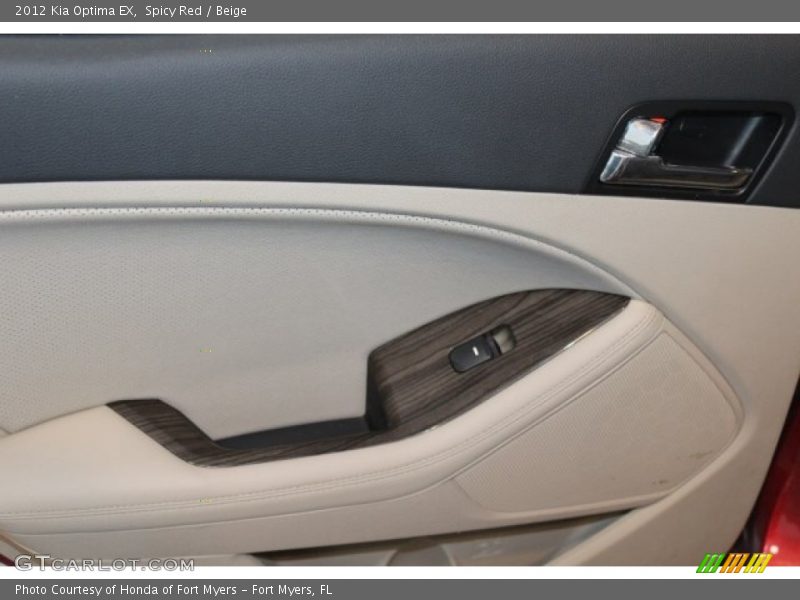 Spicy Red / Beige 2012 Kia Optima EX