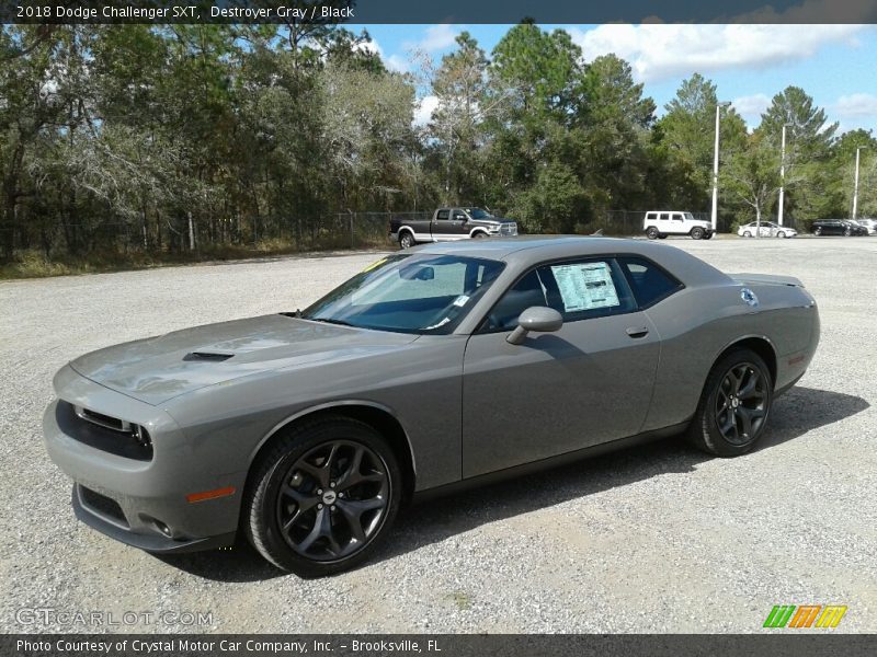 Destroyer Gray / Black 2018 Dodge Challenger SXT