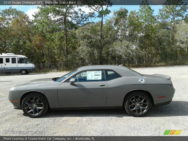Destroyer Gray / Black 2018 Dodge Challenger SXT