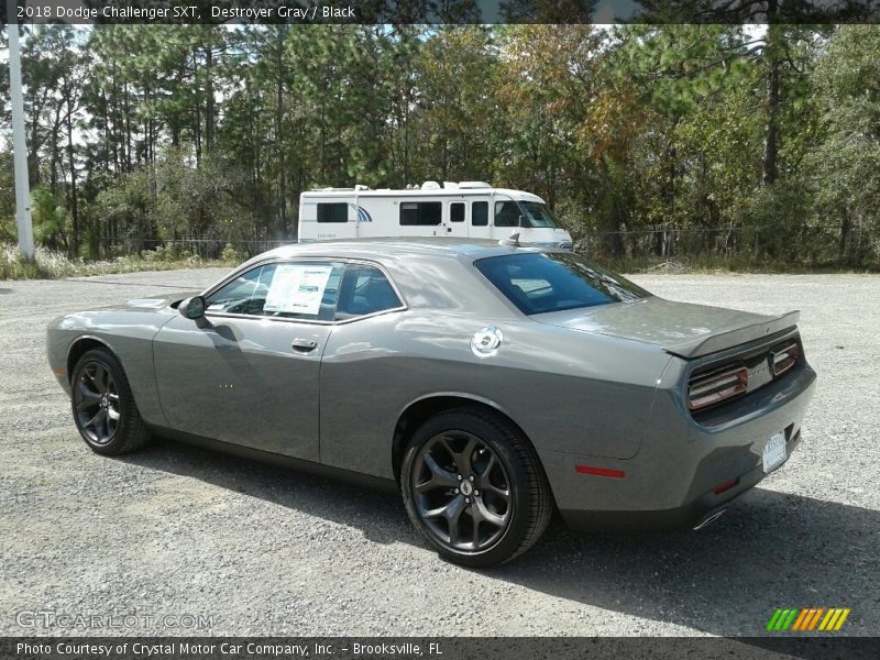 Destroyer Gray / Black 2018 Dodge Challenger SXT