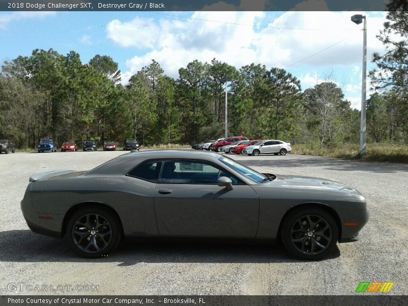 Destroyer Gray / Black 2018 Dodge Challenger SXT