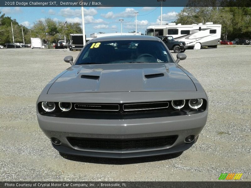 Destroyer Gray / Black 2018 Dodge Challenger SXT