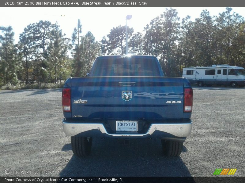 Blue Streak Pearl / Black/Diesel Gray 2018 Ram 2500 Big Horn Mega Cab 4x4