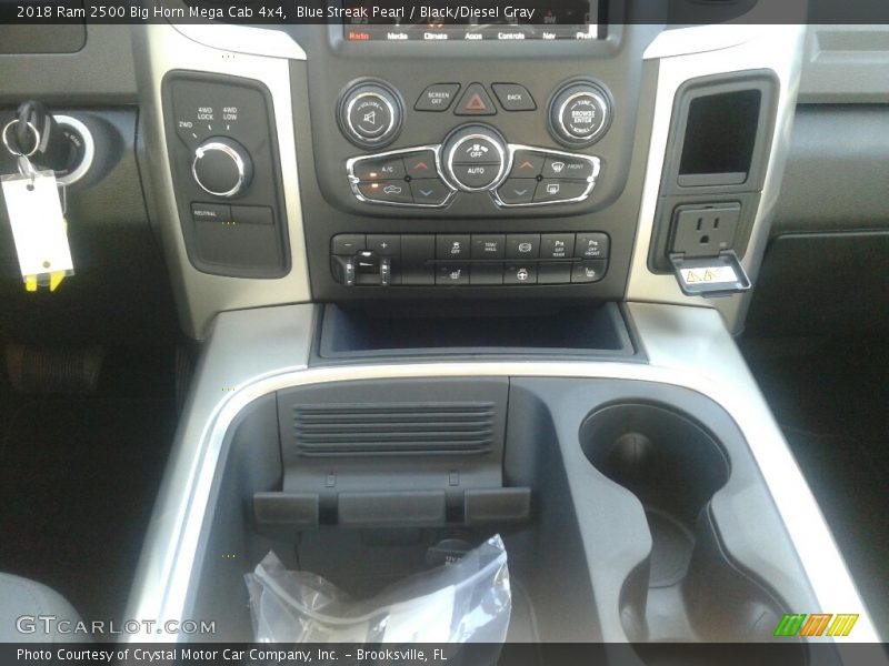 Blue Streak Pearl / Black/Diesel Gray 2018 Ram 2500 Big Horn Mega Cab 4x4