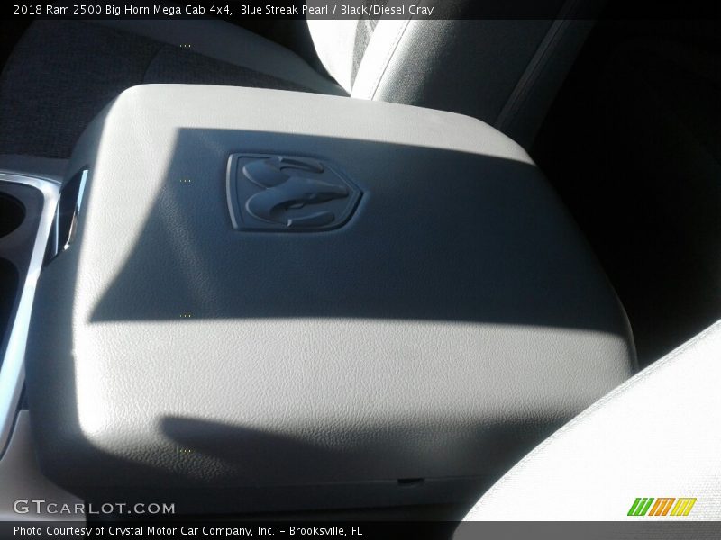 Blue Streak Pearl / Black/Diesel Gray 2018 Ram 2500 Big Horn Mega Cab 4x4