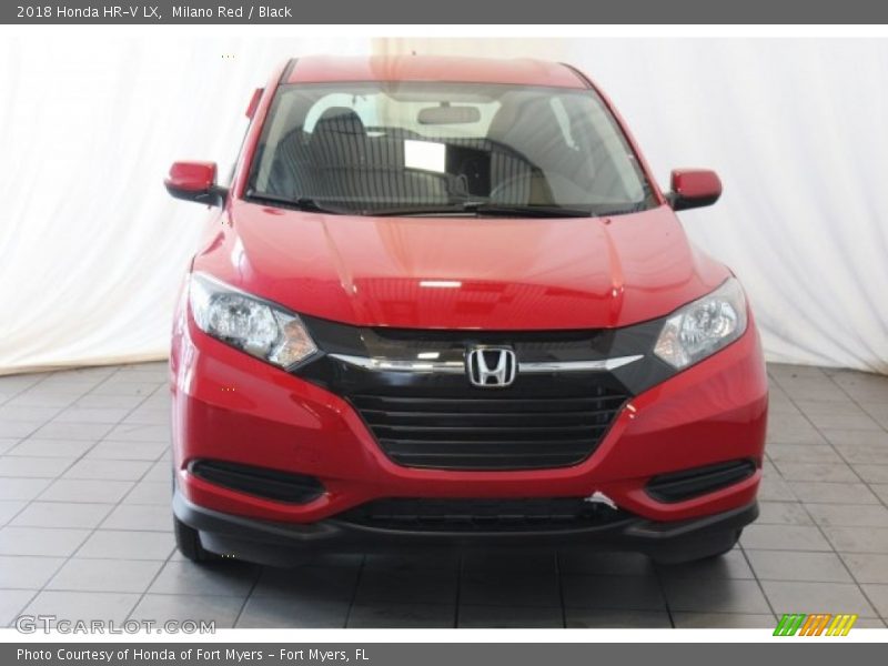 Milano Red / Black 2018 Honda HR-V LX