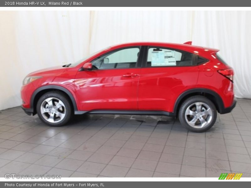 Milano Red / Black 2018 Honda HR-V LX
