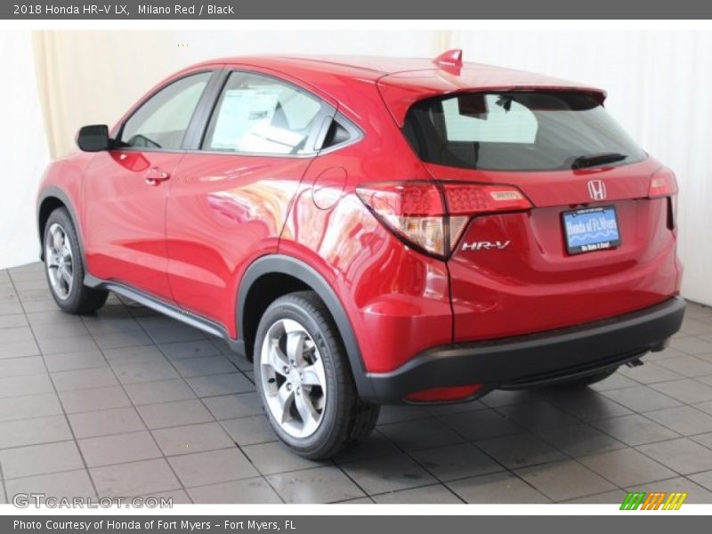 Milano Red / Black 2018 Honda HR-V LX