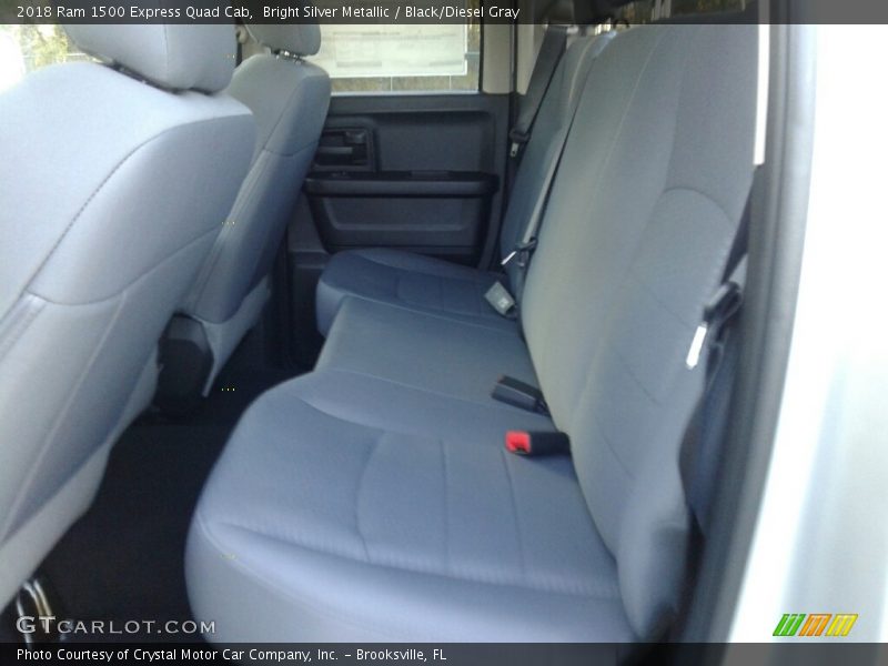 Bright Silver Metallic / Black/Diesel Gray 2018 Ram 1500 Express Quad Cab