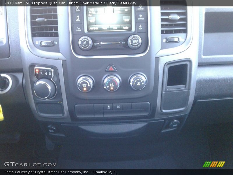 Bright Silver Metallic / Black/Diesel Gray 2018 Ram 1500 Express Quad Cab