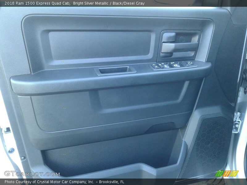 Bright Silver Metallic / Black/Diesel Gray 2018 Ram 1500 Express Quad Cab