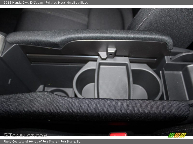 Polished Metal Metallic / Black 2018 Honda Civic EX Sedan