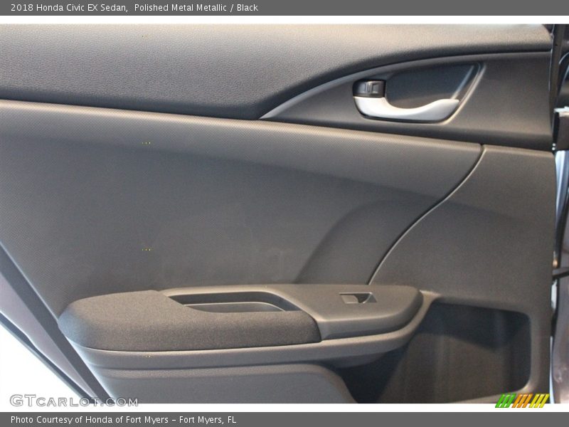 Polished Metal Metallic / Black 2018 Honda Civic EX Sedan