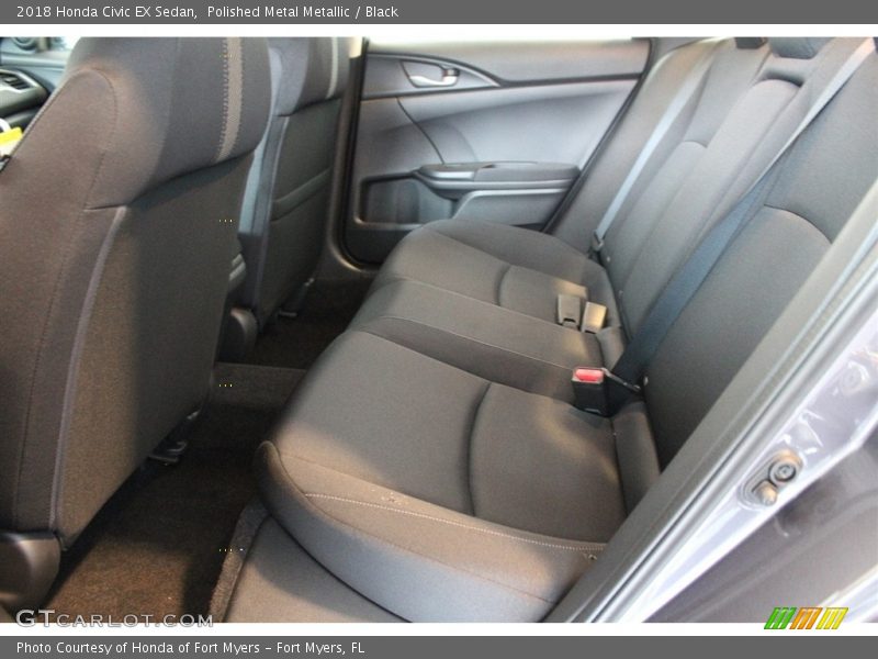 Polished Metal Metallic / Black 2018 Honda Civic EX Sedan
