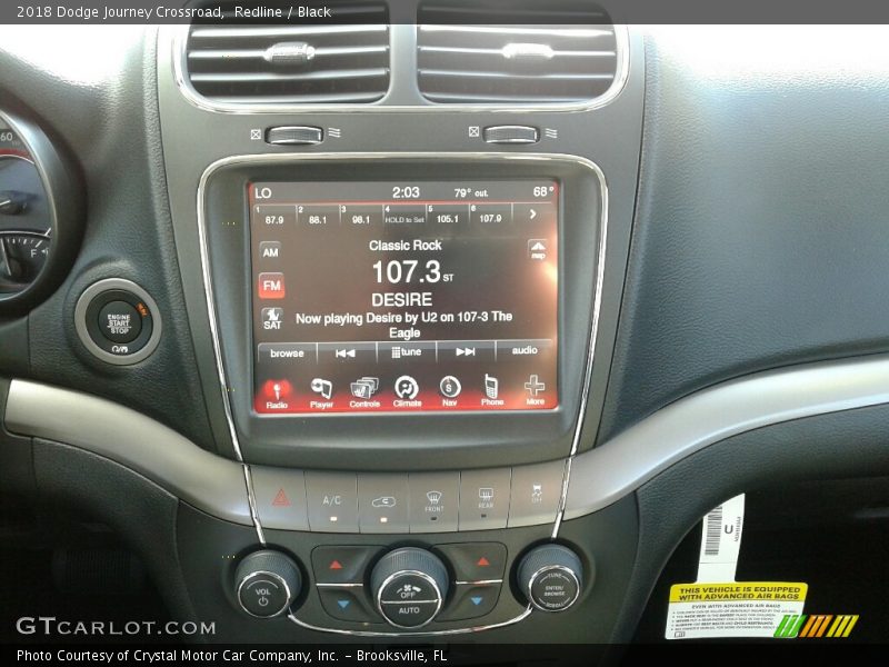 Redline / Black 2018 Dodge Journey Crossroad
