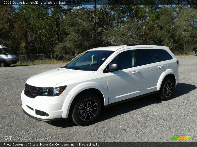Vice White / Black 2018 Dodge Journey SE