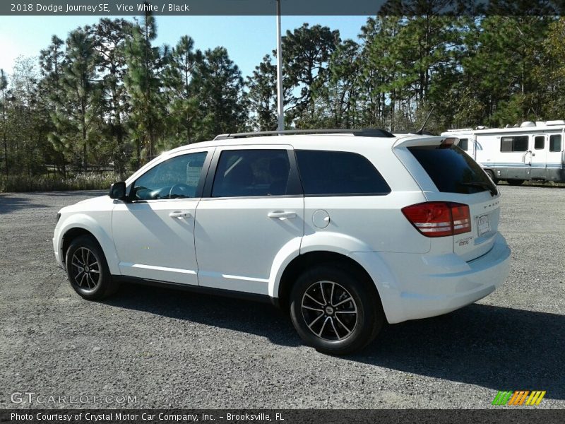 Vice White / Black 2018 Dodge Journey SE