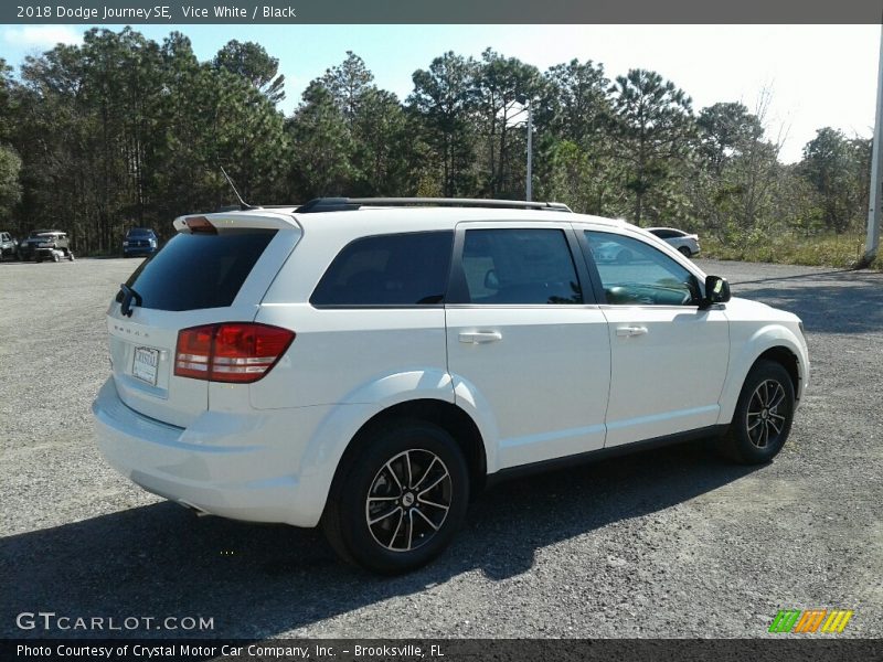 Vice White / Black 2018 Dodge Journey SE