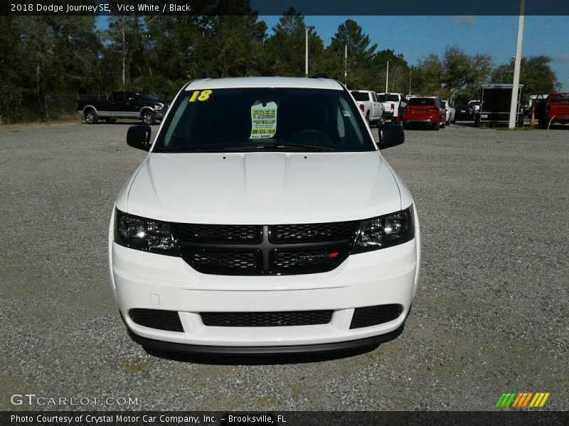 Vice White / Black 2018 Dodge Journey SE