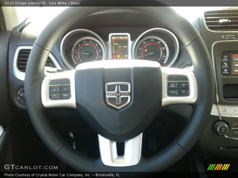 Vice White / Black 2018 Dodge Journey SE