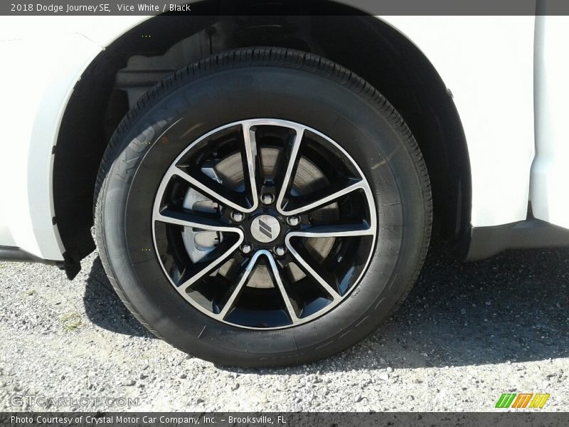 Vice White / Black 2018 Dodge Journey SE