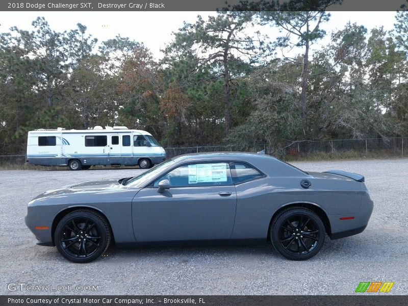 Destroyer Gray / Black 2018 Dodge Challenger SXT