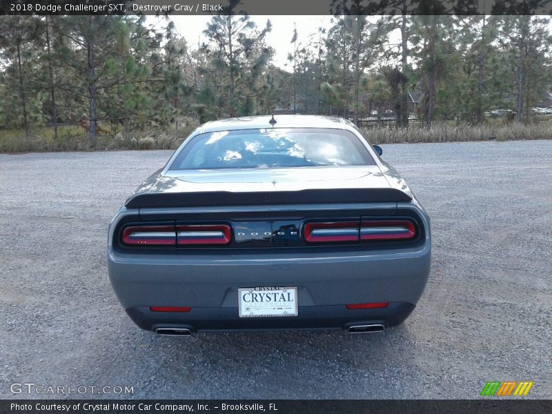Destroyer Gray / Black 2018 Dodge Challenger SXT