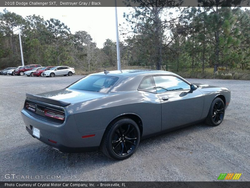 Destroyer Gray / Black 2018 Dodge Challenger SXT