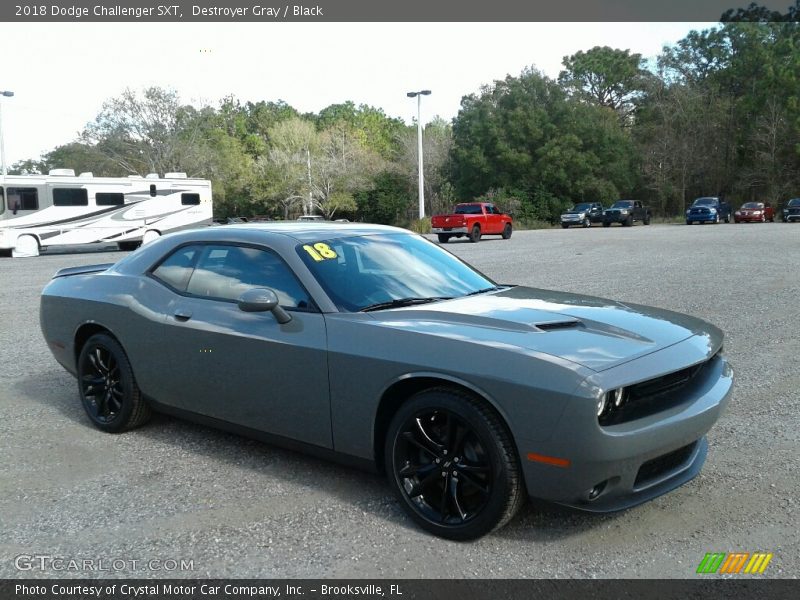 Destroyer Gray / Black 2018 Dodge Challenger SXT