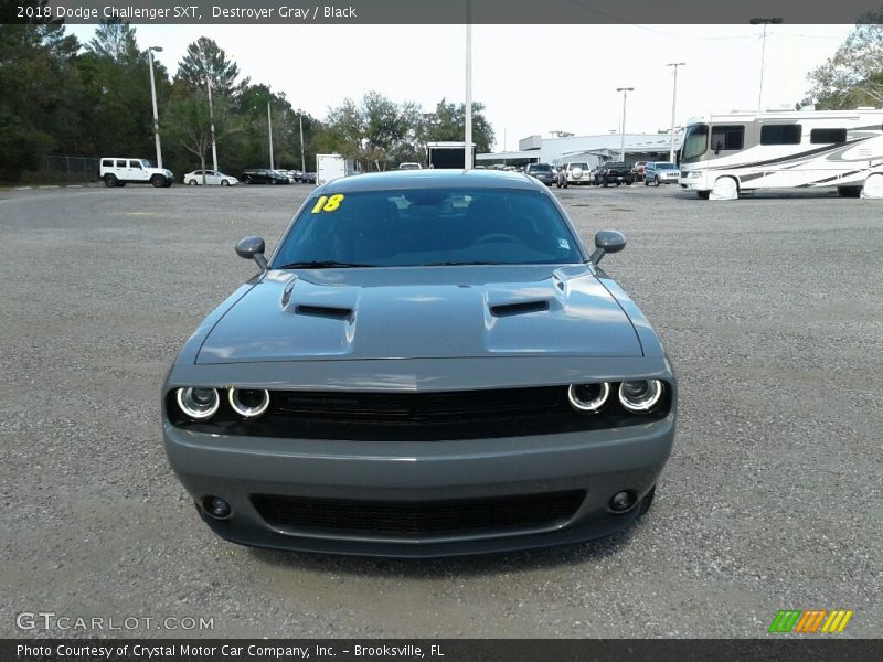 Destroyer Gray / Black 2018 Dodge Challenger SXT