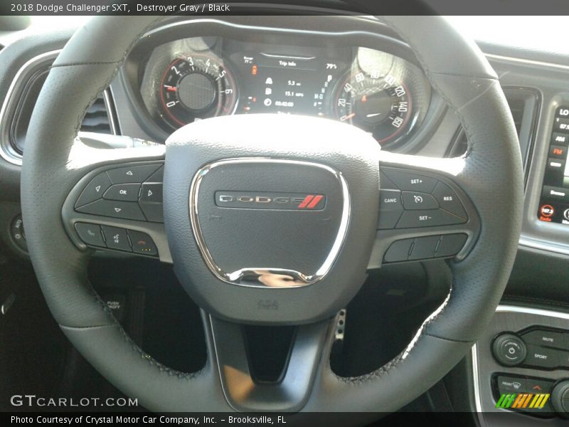 Destroyer Gray / Black 2018 Dodge Challenger SXT