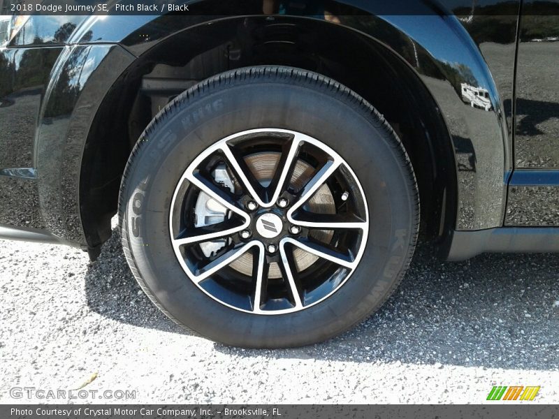 Pitch Black / Black 2018 Dodge Journey SE