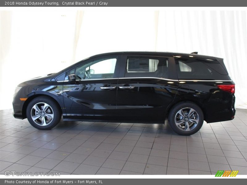 Crystal Black Pearl / Gray 2018 Honda Odyssey Touring