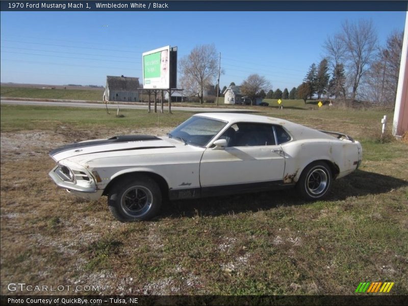 Wimbledon White / Black 1970 Ford Mustang Mach 1