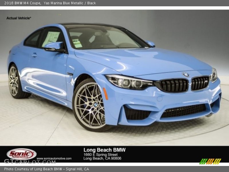 Yas Marina Blue Metallic / Black 2018 BMW M4 Coupe