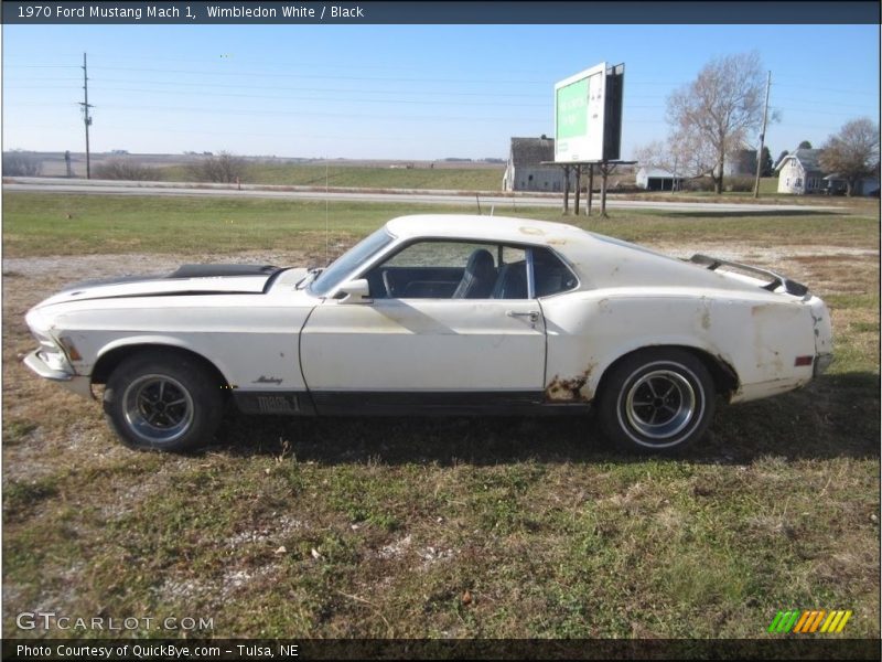 Wimbledon White / Black 1970 Ford Mustang Mach 1
