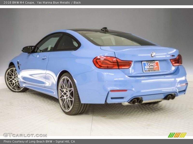 Yas Marina Blue Metallic / Black 2018 BMW M4 Coupe