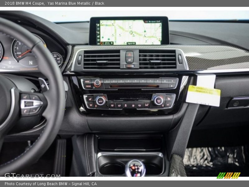 Yas Marina Blue Metallic / Black 2018 BMW M4 Coupe